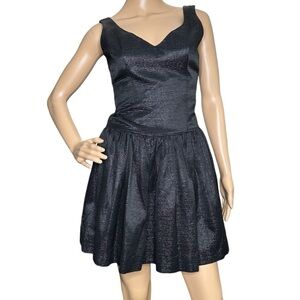 Lotus Grace black fit and flare party dress size 2